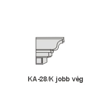 Anro KA-28/K díszlécre - Jobb oldali véglezárás tapéta, díszléc és más dekoráció