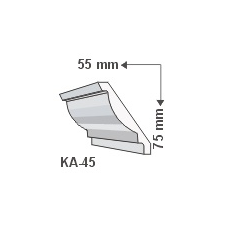 Anro KA-45 - Beltéri holker díszléc tapéta, díszléc és más dekoráció