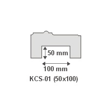 Anro Kábelcsatorna takaró díszléc KCS-01 (50x100 mm) dekoráció