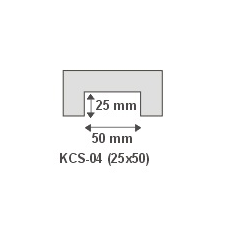 Anro Kábelcsatorna takaró díszléc KCS-04 (25x50 mm) dekoráció