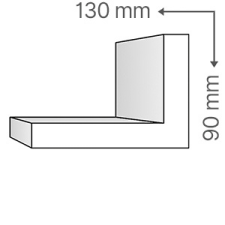 Anro KCS-112/E Fűtéscső takaró díszléc (90x130 mm) tapéta, díszléc és más dekoráció