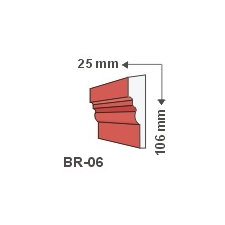 Anro Kültéri díszléc BR-06 - felületkezelt tapéta, díszléc és más dekoráció