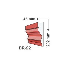 Anro Kültéri díszléc BR-22 - felületkezelt tapéta, díszléc és más dekoráció