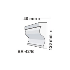 Anro Kültéri díszléc BR-42/B - natúr tapéta, díszléc és más dekoráció
