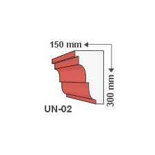 Anro Kültéri díszléc UN-02 - felületkezelt tapéta, díszléc és más dekoráció