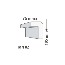 Anro MN-02 Minimal design stukkó tapéta, díszléc és más dekoráció