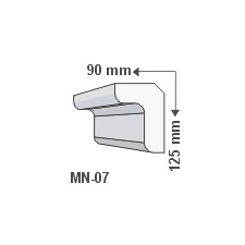 Anro MN-07 Minimal design stukkó tapéta, díszléc és más dekoráció