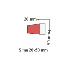 Anro Sima léc 2 cm x 5 cm - felületkezelt tapéta, díszléc és más dekoráció
