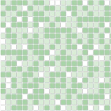 ANRO Wall Flexpanel PVC falburkoló lap - csempe (zöld-fehér mozaikcsempe) Mosaic Green tapéta, díszléc és más dekoráció