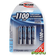 Ansmann Mikro ceruza akku (AAA) 1100mAh 4db ceruzaelem