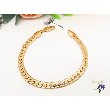  Antiallergén fonott szemes széles karkötő-18K karkötő