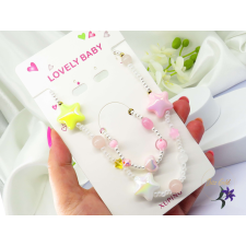  Antiallergén gyermek szett csillag köztessel tekla gyönggyel díszítve ékszer szett