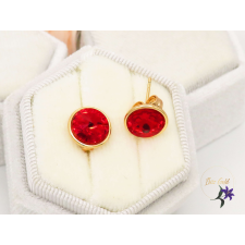  Antiallergén kristályköves  fülbevaló-18K fülbevaló