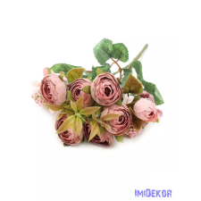  Antik boglárka csokor 31 cm - Fáradt Rózsaszín dekoráció
