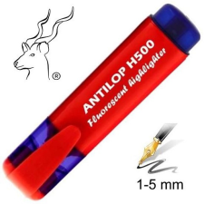 ANTILOP H500 nagy tartályos vágott hegyű szövegkiemelő, neon piros filctoll, marker