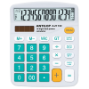 ANTILOP Számológép asztali 14 számjegy nagy, döntött kijelző kék gombok fehér száml, ap Antilop A-2114C
