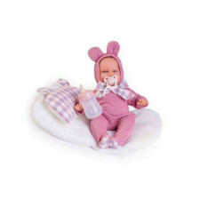 Antonio Juan hangot adó baba párnával és cumisüveggel - 34 cm-es baba