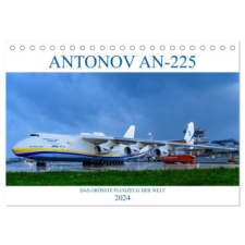  ANTONOV AN-225 "MRIJA" (Tischkalender 2024 DIN A5 quer), CALVENDO Monatskalender – Wolfgang Simlinger naptár, kalendárium