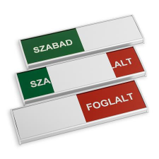 Antra Információs tábla, 200x62 mm, ANTRA "Szabad-Foglalt" információs tábla, állvány
