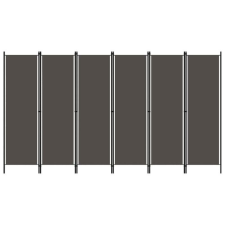 Antracitszürke 6 paneles paraván 300 x 180 cm bútor