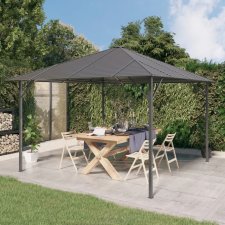  Antracitszürke pavilon tetővel 3 x 3 m kerti bútor