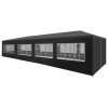  Antracitszürke rendezvénysátor 3 x 12 m