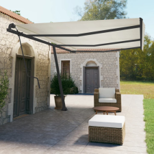 antracitszürke vas napellenző rúd szett 600x245 cm kerti bútor