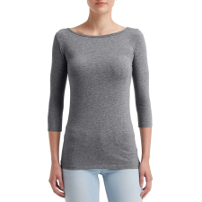 ANVIL ANL2455 3/4 ujjú streccs Női póló Anvil, Heather Graphite-2XL női póló