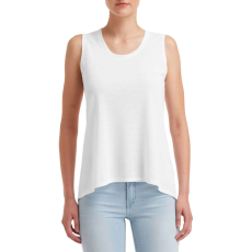 ANVIL ANL37PV ívelt aljjú laza szabású ujjatlan Női póló-trikó Anvil, White-XS
