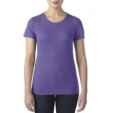ANVIL Női póló Anvil ANL6750 Tri-Blend póló -XS, Heather Purple női póló
