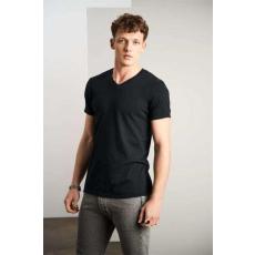 ANVIL Póló Anvil Basic felnőtt v-nyakú férfi, heather navy, S