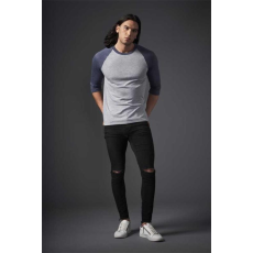 ANVIL Póló Anvil férfi, white/heather dark grey, L