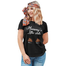  Anya és kicsi kakijai - Személyre Szabható - Női Póló