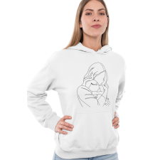  Anya és újszülöttje - Kapucnis Pulóver női pulóver, kardigán