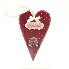 Anyák napi szív, mérete: 12x19,5 cm dekorációs kellék