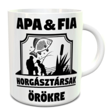Apa-fia ajándék - Apa-fia horgász bögre bögrék, csészék