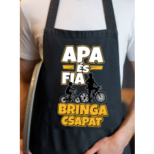 Apa fia ajándékok - Bringa csapat kötény lakástextília