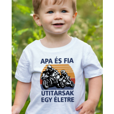  Apa fia útitársak gyerek póló - Motoros póló gyerek póló