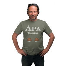  Apa kis szarosai (Személyre szabható) - Férfi Póló férfi póló