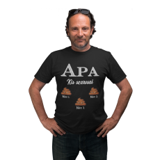  Apa kis szarosai (Személyre szabható) - Férfi Póló