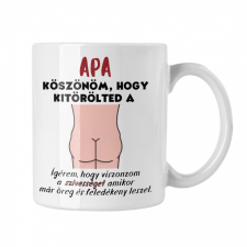 Apa köszi hogy kitörölted - Fehér Bögre bögrék, csészék