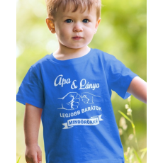  Apa lánya gyerek póló - Apa és lánya legjobb barátok