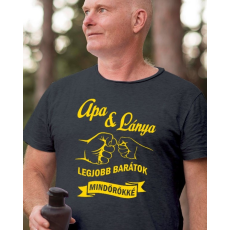  Apa lánya póló - Apa és lánya legjobb barátok