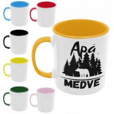 Apa medve - Színes Bögre bögrék, csészék