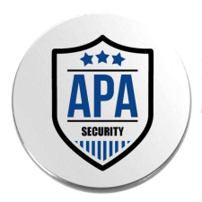  Apa security kitűző, arany vagy ezüst színben kitűző