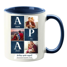  Apák Napja saját fotókkal Bögre (másik oldalra fotó és felirat kérhető) bögrék, csészék