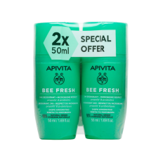 Apivita BEE Fresh golyós dezodor Duopack (50ml+50ml) kozmetikai ajándékcsomag