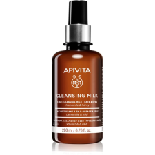 Apivita Cleansing Chamomile & Honey tisztító tej 3 in 1 az arcra és a szemekre 200 ml arctisztító