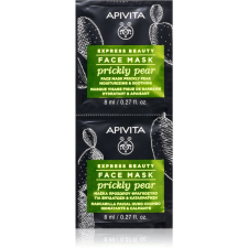 Apivita Express Beauty Prickly Pear nyugtató arcmaszk hidratáló hatással 2 x 8 ml arcpakolás, arcmaszk
