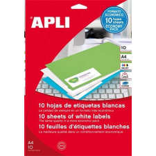 APLI 105x148 mm univerzális etikett, 40 darab (LCA12919) etikett